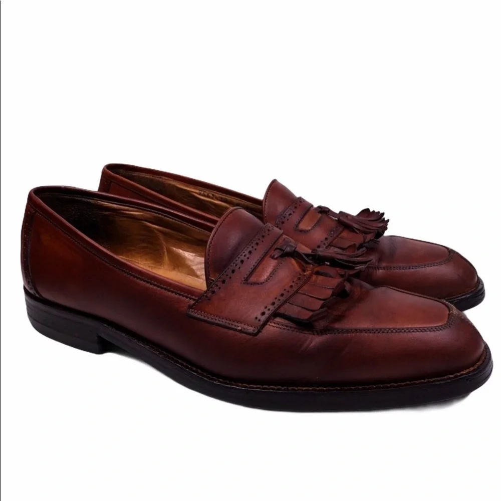 COLE Haan Tassel Kilt Mens Loafer Shoes Leather